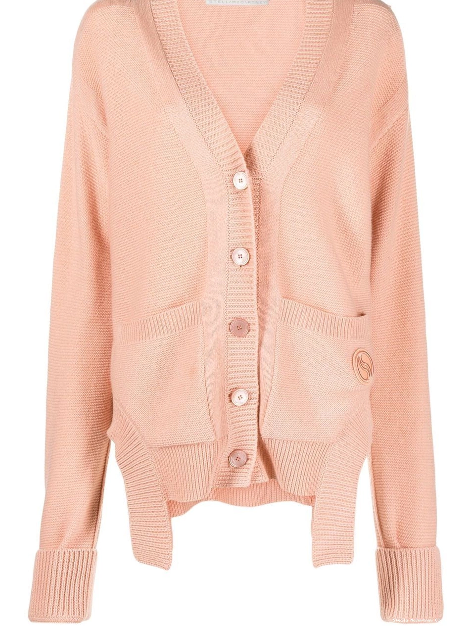 Cheap cashmere cardigan asymmetric V-neck McCartney Women Stella 0728